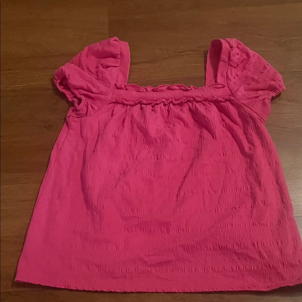 Crown & Ivy Vibrant Pink Kids Top